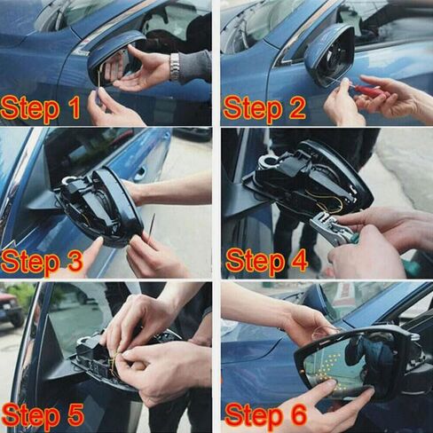 2 قطعة الأصفر 14-SMD LED أضواء السهم لوحات لسيارة الجانب مرآة بدوره إشارة الوامض أضواء المؤشر التحديثية in Kuwait