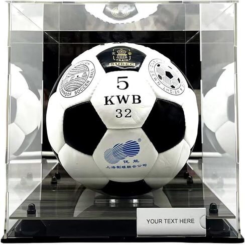 حافظة عرض كرة السلة بالحجم الكامل، أكريليك شفاف مع مرآة ومستويين للحماية من الأشعة فوق البنفسجية، صندوق مربع تذكارات قابلة للتجميع in Kuwait