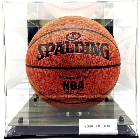 حافظة عرض كرة السلة بالحجم الكامل، أكريليك شفاف مع مرآة ومستويين للحماية من الأشعة فوق البنفسجية، صندوق مربع تذكارات قابلة للتجميع in Kuwait