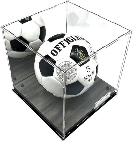 حافظة عرض كرة السلة بالحجم الكامل، أكريليك شفاف مع مرآة ومستويين للحماية من الأشعة فوق البنفسجية، صندوق مربع تذكارات قابلة للتجميع in Kuwait