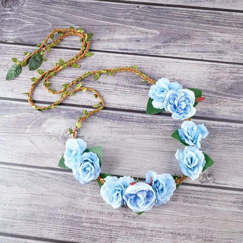 Flower Floral Rattan Belt Flower Sash Crown Wreath Headband Floral Garland JW66 in Saudi Arabia