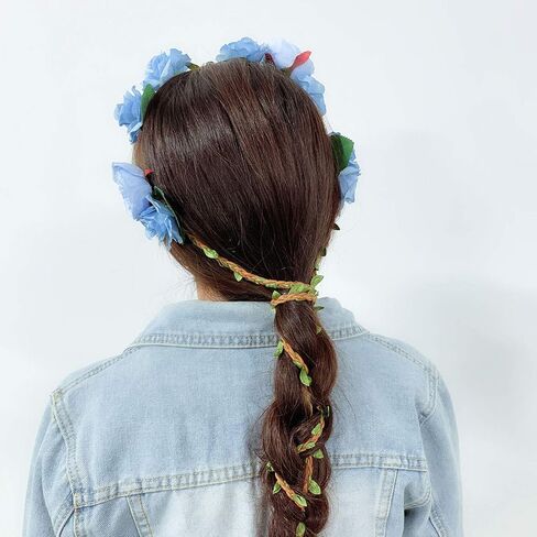 Flower Floral Rattan Belt Flower Sash Crown Wreath Headband Floral Garland JW66 in Saudi Arabia