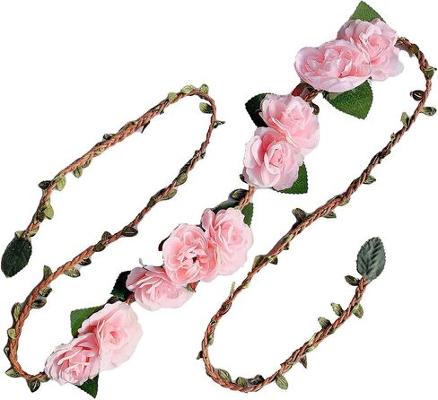 Flower Floral Rattan Belt Flower Sash Crown Wreath Headband Floral Garland JW66 in Saudi Arabia