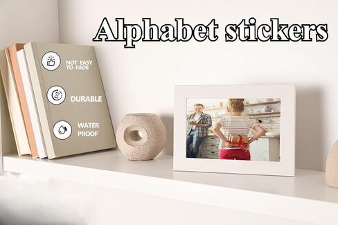 15 Sheets Vinyl Letters Stickers, 780 Alphabet Number Stickers,1-2 inch Self-Adhesive cursive stickers letters for kids, ABC Large stick on letters, for Sign,Notebook,ornament,classroom,mailbox,crafts in Saudi Arabia
