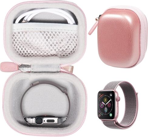 جراب CaseSack لساعة Apple Watch Series Ultra، 8، 7، 6، 5، 4 (49 مم، 45 مم، 44 مم)، أيضًا لساعة Samsung Galaxy Watch Series 5 Pro، 5، 4 (46 مم/45 مم/44 مم)، مع جيب شبكي للشاحن (تويد كبير) in Saudi Arabia