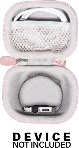 جراب CaseSack لساعة Apple Watch Series Ultra، 8، 7، 6، 5، 4 (49 مم، 45 مم، 44 مم)، أيضًا لساعة Samsung Galaxy Watch Series 5 Pro، 5، 4 (46 مم/45 مم/44 مم)، مع جيب شبكي للشاحن (تويد كبير) in Saudi Arabia