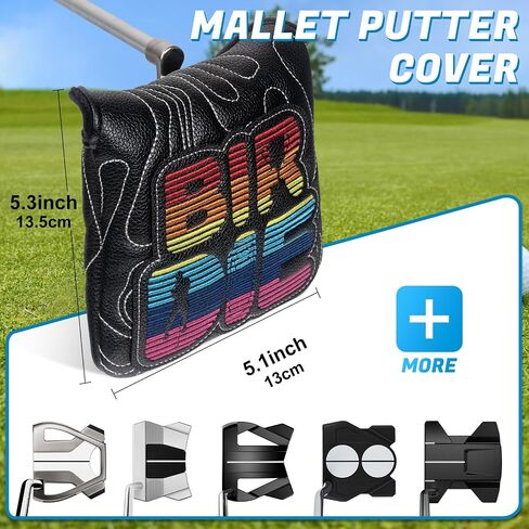 mytag Golf Mallet Putter Cover Magnetic, Colorful Birdie Putter Covers Golf Large Putter Head Cover for Scotty Cameron Taylormade Odyssey in Saudi Arabia