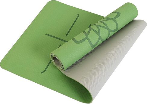 بساط يوغا تورين غير قابل للانزلاق بسمك 1/4 بوصة سميك ومضاد للتمزق عالي الكثافة من مادة TPE صديق للبيئة للمنزل والبيلاتس وتمارين الأرضية واللياقة البدنية in Kuwait