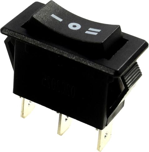 HQRP 3-Pin 3-Way Push Button Switch Compatible with Steampunk Applications, Lamp, Trailer Restorations, DIY Projects, Household Electrical Appliances, Timer Saltwater Generator KEDU HY35D in Saudi Arabia