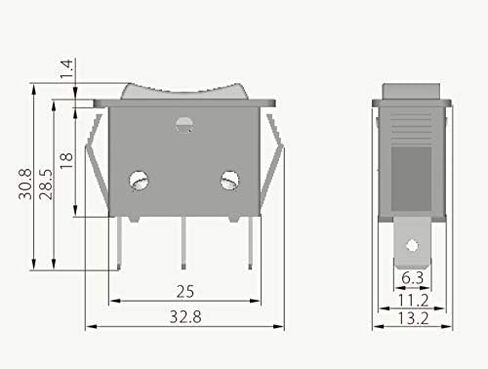 HQRP 3-Pin 3-Way Push Button Switch Compatible with Steampunk Applications, Lamp, Trailer Restorations, DIY Projects, Household Electrical Appliances, Timer Saltwater Generator KEDU HY35D in Saudi Arabia