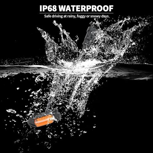 مصابيح شواية Led كهرمانية لشبكة أمامية Toyota Tacoma TRD PRO 2016-2023 مع مصهر (4 قطع مصابيح LED للشواية، أصفر كهرماني) in Kuwait