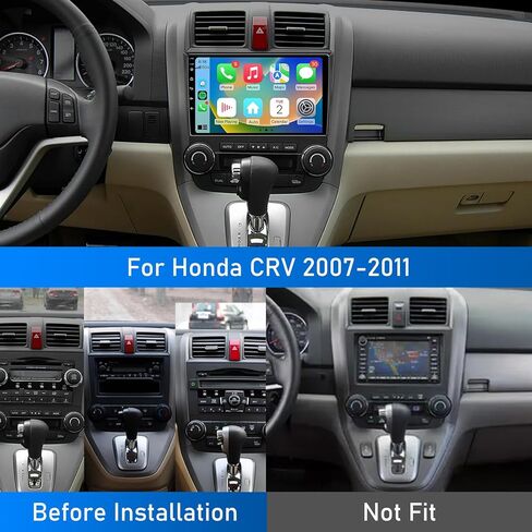 4GB + 32GB 5G واي فاي ستيريو سيارة لهوندا CRV 2007-2011 راديو مع CarPlay اللاسلكية الروبوت شاشة تعمل باللمس 9.2 بوصة مع وصلة مرآة بلوتوث GPS والملاحة FM RDS SWC in Kuwait