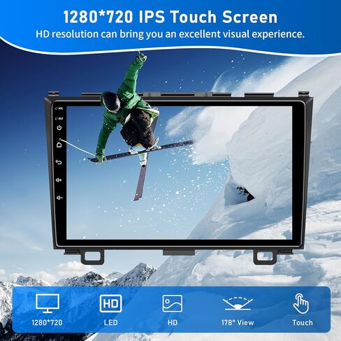 4GB + 32GB 5G واي فاي ستيريو سيارة لهوندا CRV 2007-2011 راديو مع CarPlay اللاسلكية الروبوت شاشة تعمل باللمس 9.2 بوصة مع وصلة مرآة بلوتوث GPS والملاحة FM RDS SWC in Kuwait