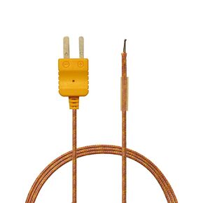 ZIBOO TP7 K-Type 4ft (1M) Standard Probe Thermocouples Fiberglass Coated Temperature Sensor Temperature Sensors Measure-40˚ to 950˚F(-40˚ to 510˚C) Use a multimeter