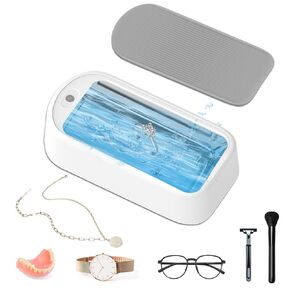 Ultrasonic Jewelry Cleaner,40w 640ml Retainer Cleaner， Ultrasonic Cleaner Machine for Eye Glasses, Ring, Earring, Necklaces, Dentures，Watch Strap.