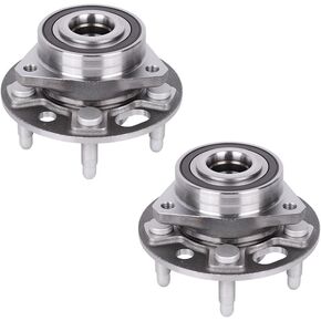 Front/Rear Wheel Hub Bearing Hub Assembly Set 513288 fit for 11-16 Buick Lacrosse Regal,10-17 Chevrolet Equinox,10-17 GMC Terrain,SAAB 9-5,Cadillac XTS CTS,Chevrolet Impala Malibu 5 Lugs