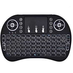 Mini Keyboard i8 2.4G Air Mouse Wireless Keyboard with Touchpad, Rechargeable Handheld Keyboard Remote for Smart TV, Android TV Box, KODI, Raspberry Pi, PC