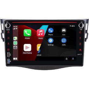 Car Radio for Toyota RAV4 2007 2008 2009 2010 2011 2012 with Wireless Apple Carplay and Android Auto Double Din Car Stereo with 8 Inch Touchscreen Bluetoothwith FM RDS EQ Mirror Link