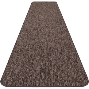 House, Home and More Skid-Resistant Carpet Runner - Pebble Gray - 10 Feet X 27 Inches