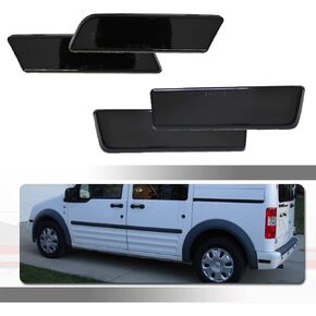 For 2010 2011 2012 2013 Ford Transit Connect Front+Rear Bumper Fender Side Marker Lights Full Amber & Red Led Lamps Smoked Lens 4 pcs