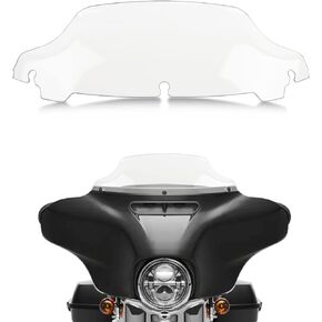 7" Wave Windshield Windscreen Wind for Touring Street Glide Electra Glide Ultra Limited Tri Glide FLHT FLHX FLHXS FLHTK 2014-2022 Clear