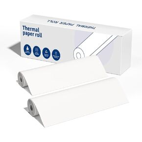 US LETTER Thermal Printer Paper 2 Roll, 8.5 inches Compatible with Phomemo M832, M834, M835, A80, MT810 and Other Portable Thermal Printers (2 Rolls | 8.5''x27')