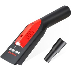 Shop-Vac Nozzle Kit with LED Light, 1-1/4" Air Driven Glowing Utility Nozzle for AC Wet Dry Shop Vacuum, 1-1/2" Adaptor Included, No Battery Required & Never Die, 2 Pieces