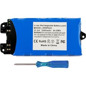 MULS XFBT620 Battery 3000mAh 21.6V Compatible with Shark IX140 IX140H IX141 IX142 IZ140 IZ140C IZ142 IZ142 UZ145 Cordless Vacuum Cleaners Rocket Pet Stick Rocket Pro Vacuum 64.8Wh