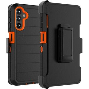 Takfox Galaxy A14 5G Case, for Samsung A14 5G Belt Clip Holster Phone Case with [Built-in Screen Protector] Kickstand Protective Rugged Heavy Duty Shockproof Dustproof Durable Cover-Black/Black