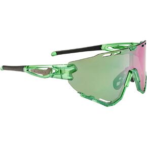 SWISSEYE Mantra Sports Sunglasses (100% UVA, UVB and UVC protection, shatterproof, adjustable nose area, incl. case)