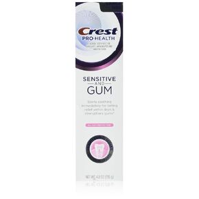 Crest Pro-Health Sensitive and Gum All Day ProtectionToothpaste 4.8 oz- Anticavity, Antibacterial Flouride Toothpaste, Clinically Proven, Sensitivity Toothpaste