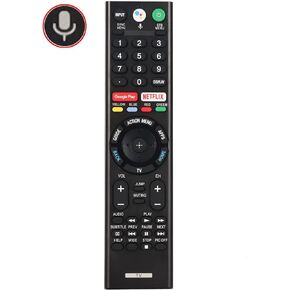 New RMF-TX300U Voice Remote Control Raplace RMF-TX200U RMF-TX201U, for Sony Smart TV LED 4K Ultra HDTV 149331811 XBR-75X940D XBR-55X930D XBR-65X930D XBR-75X850D XBR-55X850S with Two Batteries