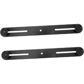 Toyvian 2pcs Double Head Microphone Stand Microphone Mount Adjustable Microphone Bar Flash Bracket Extension Bracket for Microphone Spacing Bar Extension Bracket for Flash Mic Mount Bar