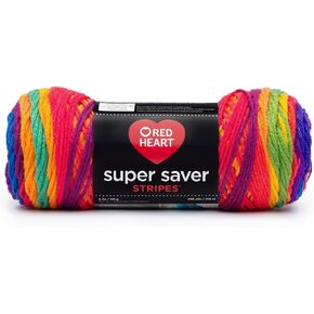Red Heart Rh Super Saver Stripes Favorite Stripe
