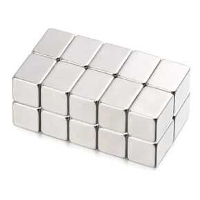 20 PCS Square Magnets Rectangular Magnets N38-5/8"x3/8"x3/8" Refrigerator Magnets Fridge Magnets Whiteboard Magnets Small Magnets for Office Hobbies DIY Crafts Science School Classrooms, 15x10x10mm