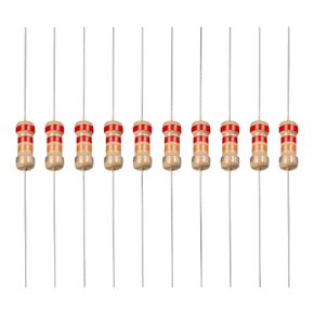 YOKIVE 100 PCS Carbon Film Resistors, 1/4W 22K Ohm 5% Tolerances Resistor, Good for DIY Electronic Projects (4 Color Band, 1.77x0.09-Inch)