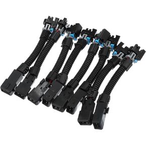 X AUTOHAUX Fuel Injector Harness Connector Adapter for LS1/6 LT1 EV1 Injector Harness to LQ4 LQ9 4.8 5.3 6.0 Injectors