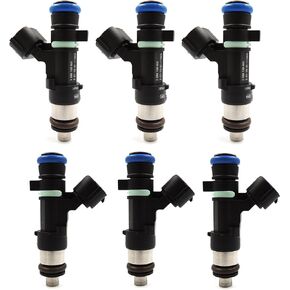 HiSport Fuel Injector 0280158005-6 PCS Compatible with Nissan 3.5L V6,Altima 2004-2006,Maxima 2004-2008,Murano 2003-2004,Quest 2004-2009