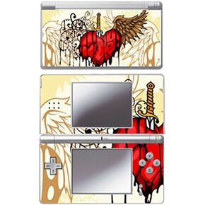 Mightyskins Protective Vinyl Skin Decal Cover Sticker Compatible with Nintendo DS Lite - Stabbing Heart