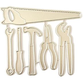 Repair Tools Cutting Dies Wrench Hammer Tools Metal Die Cuts Embossing Stencils DIY Scrapbooking Invitation Card Making Repair Tools Die Cuts Wrench Tools Cutting Dies, Die-Cutting and Embossing