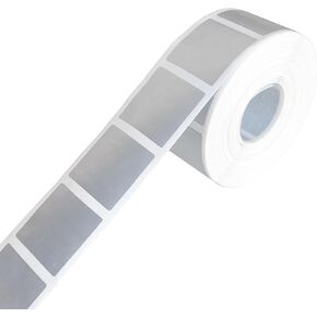Mr- Label – 1000 Pcs-0.87"x 0.87" Square Scratch Off Stickers – DIY Stickers for Gender Reveal DIY Lottery| Reward Programs | Scratch Tickets (Silver, 0.87"x 0.87")