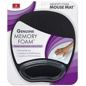 Memory Foam Mouse Mat with Wrist Rest- Black in Kuwait
