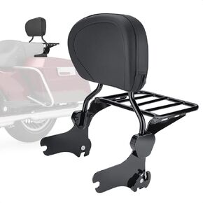 مسند ظهر الركاب سيسي بار مع رف الأمتعة متوافق مع Harley Touring Road Glide Road King 1997-2008 in Kuwait