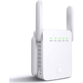 Extender, WiFi 1200Mbps Wi-Fi Signal Booster Amplifier for Home Cover Up to 9800sq.ft WiFi 2.4&5GHz Dual Band Wireless Repeater, 4 Antennas 360° WiFi Amplifier, WiFi Range Extender with Ethernet