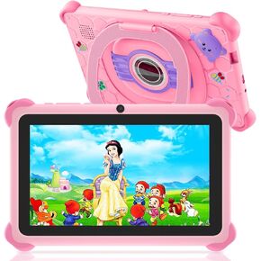Kids Tablet, 7 inch Toddler Tablet for Kids, 32GB Toddler Tablet, Tablets for Kids with Case Included, Parental Control, Dual Camera, GMS, WiFi (Blue)