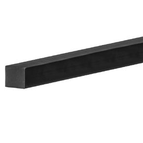 USA SEALING ZUSA-RC-1099 Buna-N Cord Stock, 70A Durometer, Black, Square Profile, 0.437 in Cross Section, 5 ft Long, Buna, Nitrile, NBR