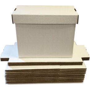 Max Protection 10 SHORT Comic Storage Boxes - Full Bundle - Each box Holds 150-175 Comic Books - WHITE