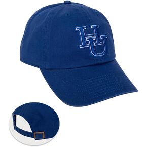 Desert Cactus Hampton University Baseball Hat Virginia Pirates Brimmed Embroirderd Cap Adjustable Cloth Strap Adult (Style A) Blue