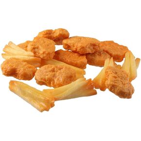 16Pcs Artificial Chicken and French Fries Fake Fried Chicken Model Lifelike Food Meat for Home Kitchen Decor Food Model Market Display Props