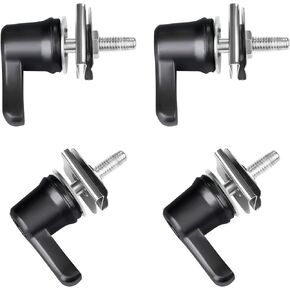 Motorcycle Saddlebag Lever Lock - Saddlebag Hardware Theft Deterrent System Lock Compatible with Harley Davidson Road King Street Electra Sport Tri Glide Lower Rider CVO Ultra Limited (Black)